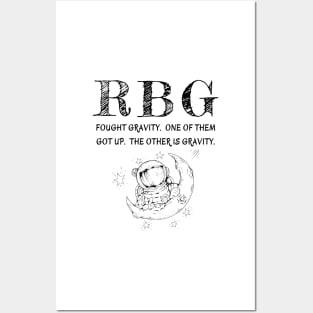 Funny RBG Fought Gravity And Won Ruth Bader Ginsburg Gifts Posters and Art